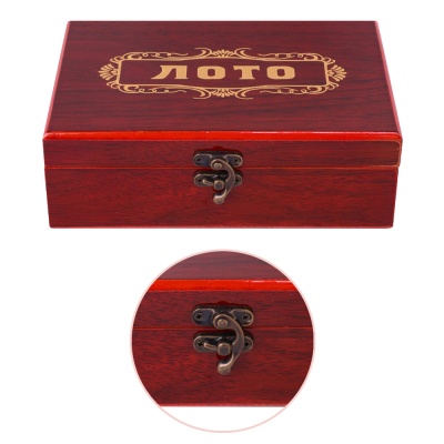 Настольная игра Русское Лото в деревянном футляре Miland ИН-6459