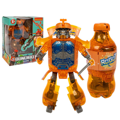 Трансформер 2 в 1 Bondibot бутылка-робот Самурай Bondibon ВВ6543 3