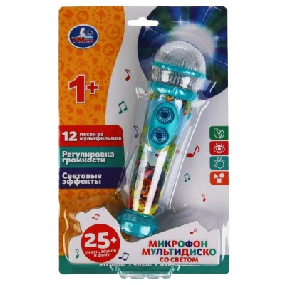 Игрушка Микрофон мультдиско Синий Трактор Умка HT1059-R