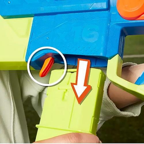 Бластер с 16 мягкими пулями Nerf Blaster Nerf N Series Sprinter Hasbro F8625 фото 2