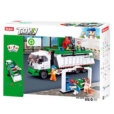 Конструктор Город Мусоровоз 432 детали Sluban M38-B0780 02