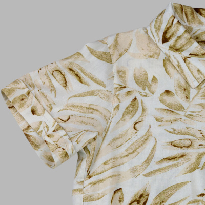 Рубашка Листья Чуди Кидс 600526Ц1-1 хаки 03