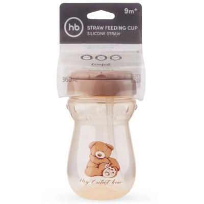 Поильник с трубочкой 360мл Happy Baby 14011_bear 4