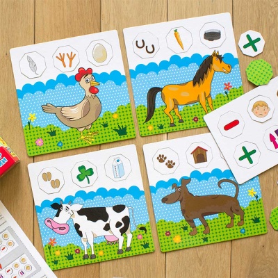 Учебные пазлы Кто живет на ферме Ranok 13152038Р 2