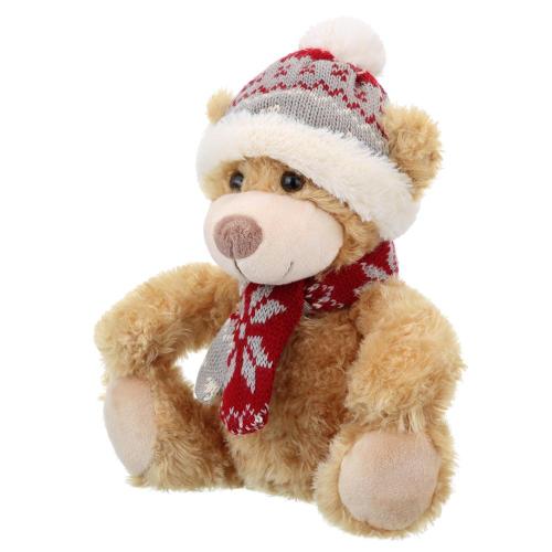 Мягкая игрушка Мишка в шапочке и шарфике 20 см Relana RL24024-20 фото 2
