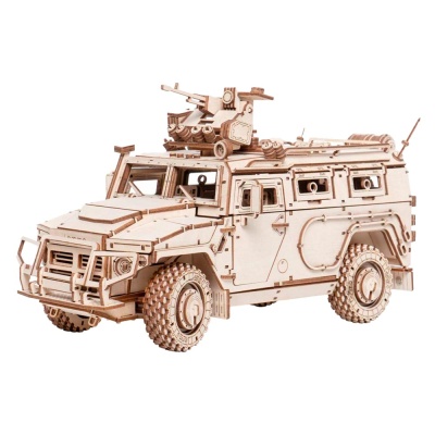 Конструктор деревянный Бронеавтомобиль Лигер 493 детали Lemmo 0148 1