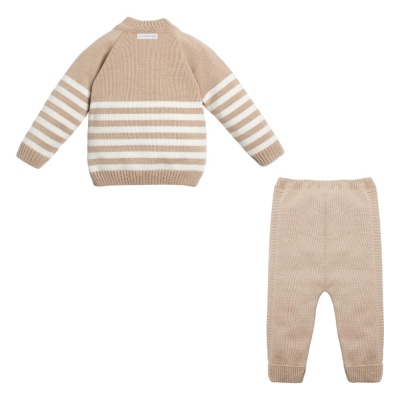 Костюм вязаный Trendy Крошка Я 7734414 бежевый 02