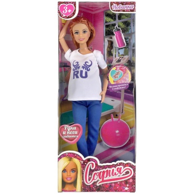 Кукла Беременная София на занятии йогой 29 см Карапуз 66001SB1-1-S-BB