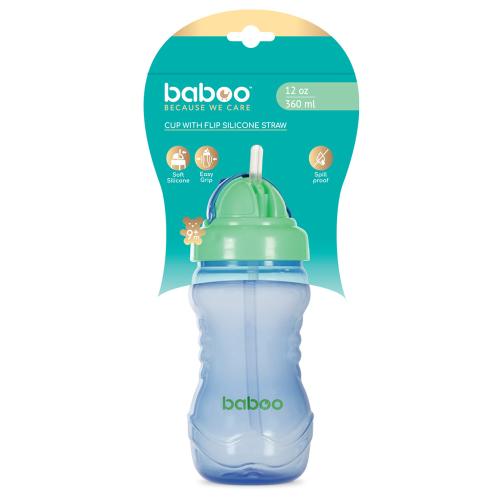 Поильник с трубочкой 360 мл от 9 месяцев Baboo 8-019 фото 4