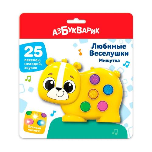Музыкальная игрушка Мишутка Любимые Веселушки Азбукварик 3125 фото 2