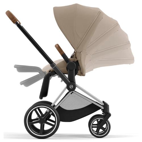 Коляска 2 в 1 Cybex Priam IV Chrome Brown Cozy Beige фото 4