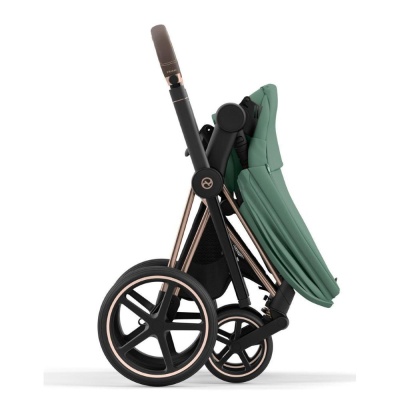 Коляска 2 в 1 Cybex Priam IV Rosegold Leaf Green