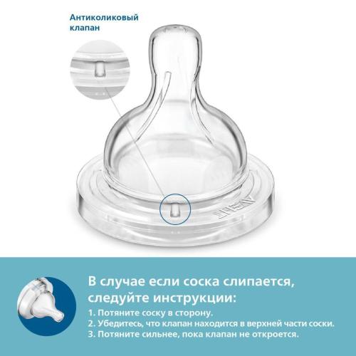 Бутылочка для кормления Anti-colic 260 мл 2 шт Philips Avent SCY103/02 фото 10
