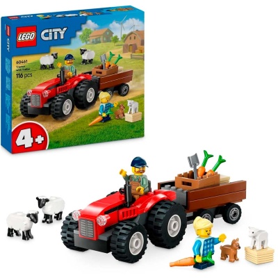 Конструктор Lego City 60461 Фермерский трактор с прицепом и овцами 4