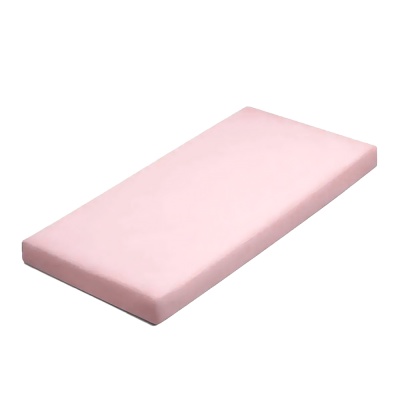 Простыня трикотажная на резинке для детской кроватки Однотон розовый Lappetti 9006/2п 1