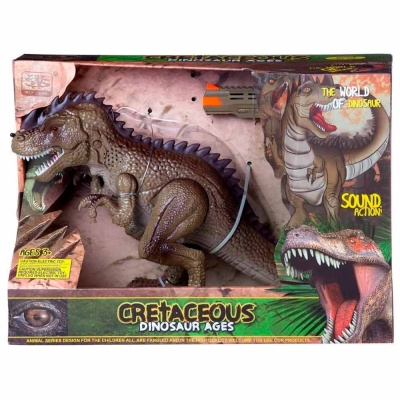 Набор игровой Охота на динозавра Junfa WS5371 коричневый 4