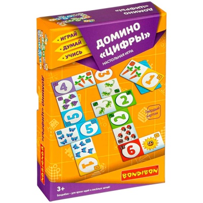 Настольная игра Домино Цифры Bondibon ВВ3902