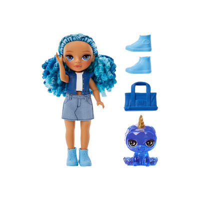 Кукла Фэнтези Литтлс Сапфир 15 см голубая с аксессуарами RAINBOW 68379 4