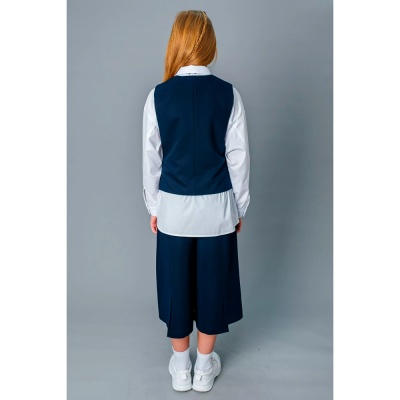 Жилет школьный для девочки Deloras V64361 синий 4