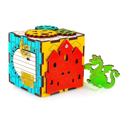 Развивающая игрушка Дорожный бизикубик Динозаврик Ань-Янь БКФ005