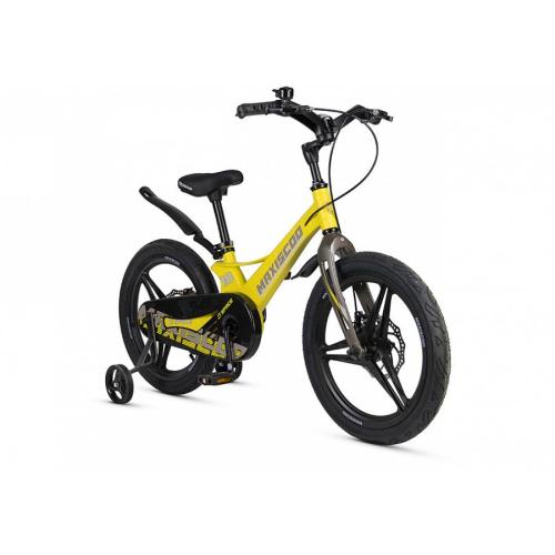 Велосипед детский Maxiscoo Space Deluxe 18 MSC-S1841D жёлтый матовый фото 2