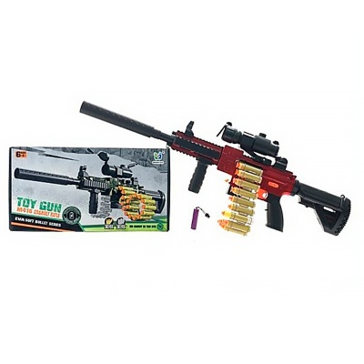 Пулемет стреляющий снарядами с присосками 1toy 2354565