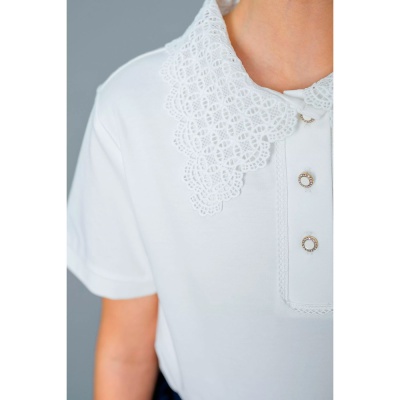 Блузка школьная для девочки Deloras Z64185S белая 5