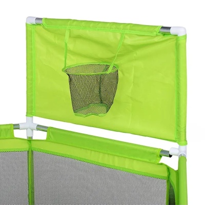 Манеж детский шестигранный с баскетбольным кольцом М9-3 зелёный 03