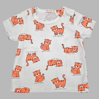 Футболка Тигры Чуди Кидс 318125-3 молочный