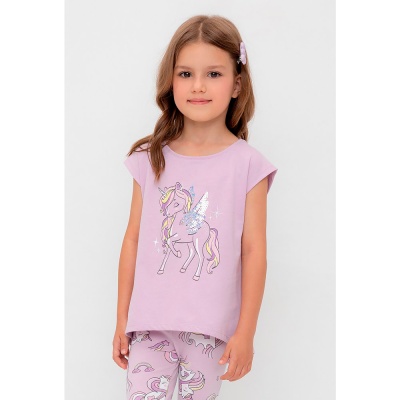 Рубашка туника для девочки Crockid КР 302319 ледяная орхидея к539 2