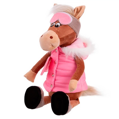 Мягкая игрушка Лошадка со сноубордом Паулина 25 см Relana RLS25002-1-25