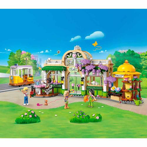 Конструктор Lego Friends 42671 Зеленое кафе и магазин цветов фото 4