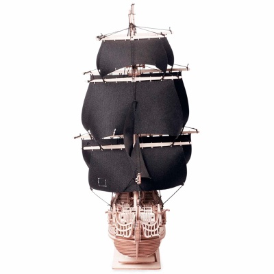 Конструктор деревянный Корабль Чёрное сердце 298 деталей Lemmo 0190 3