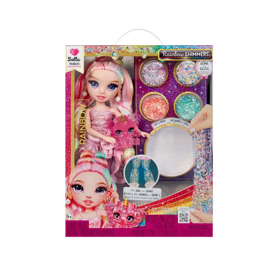 Кукла Шиммерс Белла розовая с аксессуарами RAINBOW 68385 3