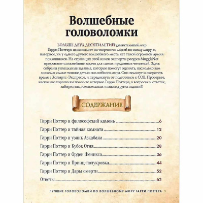 Книга Лучшие головоломки по волшебному миру Гарри Поттера АСТ 50220859