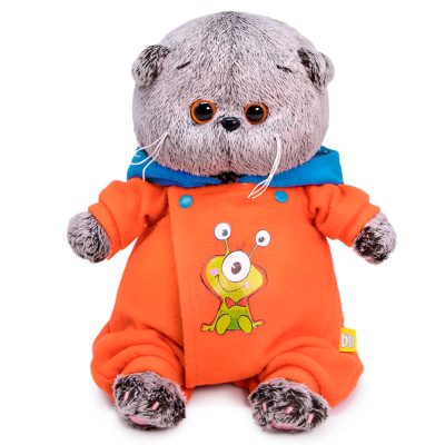 Мягкая игрушка Кот Басик Baby в комбинезоне с монстриком Budi Basa BB-075 2