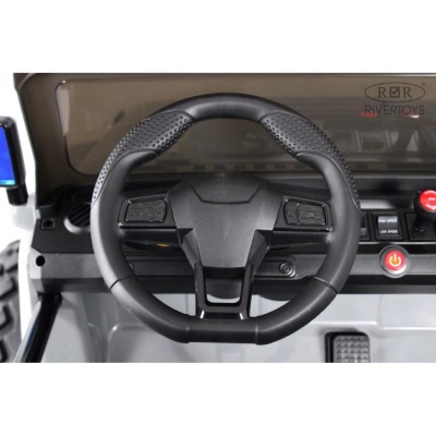 Детский электромобиль Jeep RiverToys A222AA серый
