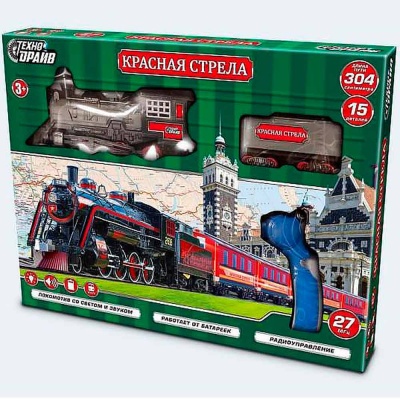 Железная дорога радиоуправляемая свет звук Технодрайв 2103F257-R 3