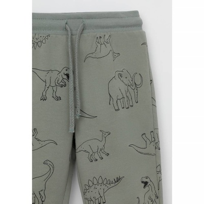 Брюки для мальчика Crockid КР 400670 зеленый чай динозавры к552 2