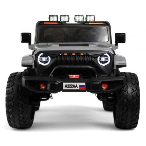 Детский электромобиль Jeep RiverToys A222AA серый фото 6