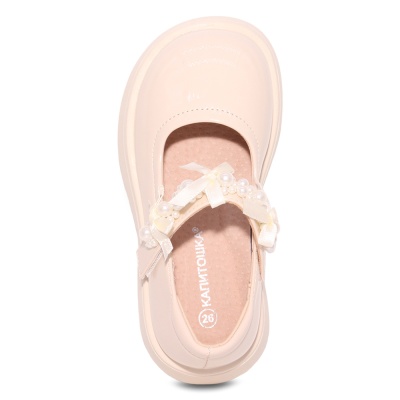 Туфли для девочки Капитошка C20153 бежевые 4