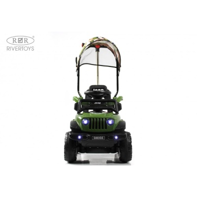 Детский электромобиль RiverToys G003GG зелёный