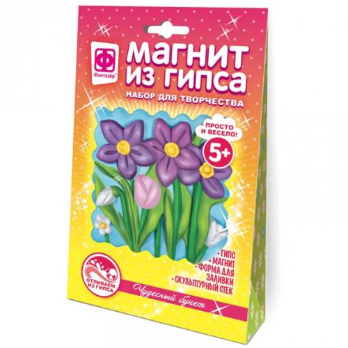 Магнит из гипса цветы Чудесный букет Фантазер 707554