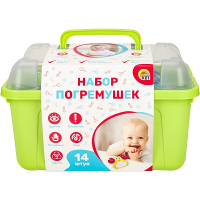 Набор погремушек Мир животных мир 14 шт Рыжий Кот И-2601