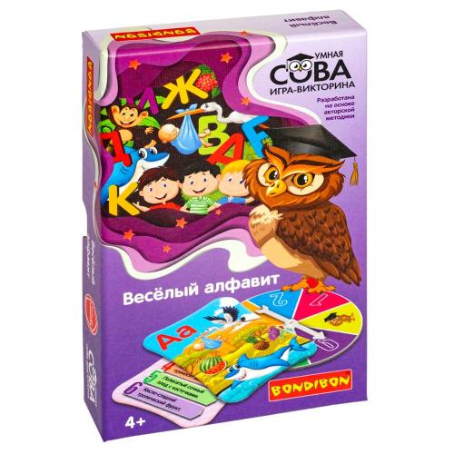 Настольная игра-викторина Умная сова Весёлый алфавит Bondibon BB5372 фото 7