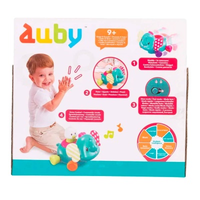 Игрушка Слоник с птичкой интерактивная Auby 41083