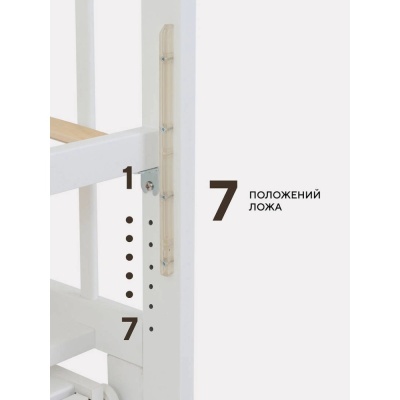 Кровать детская с универсальным маятником Rant Indy Box Cloud White 04