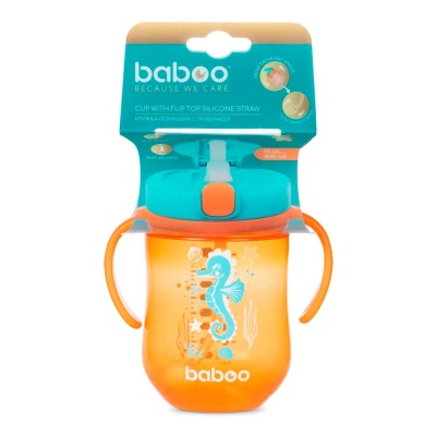 Кружка-поильник с трубочкой 300 мл Baboo 8-132 4