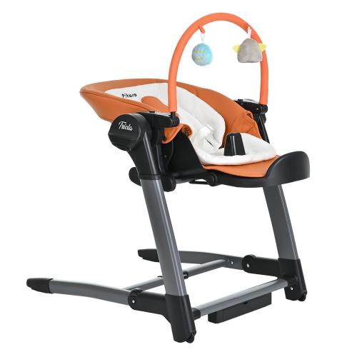 Стульчик для кормления 3 в 1 Pituso Triola SG116-BlackFrame/Orange чёрная рама оранжевый фото 5