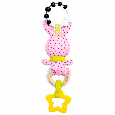 Подвесная игрушка погремушка Зайка Банни Мякиши 683